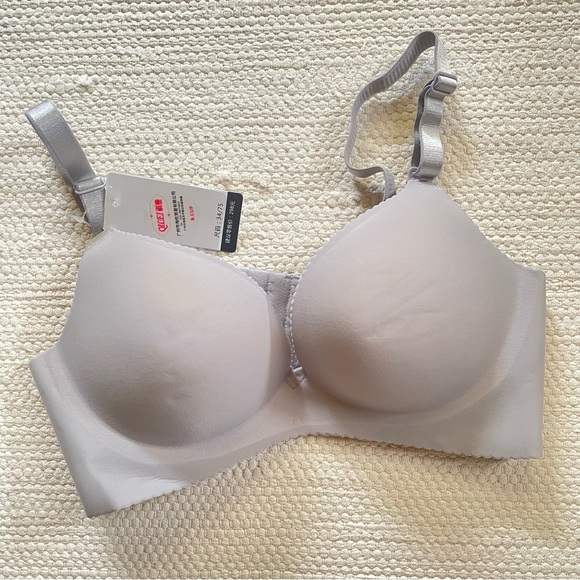 Sexy Seamless Push Up Bra Grey 34B - Picture 1 of 6